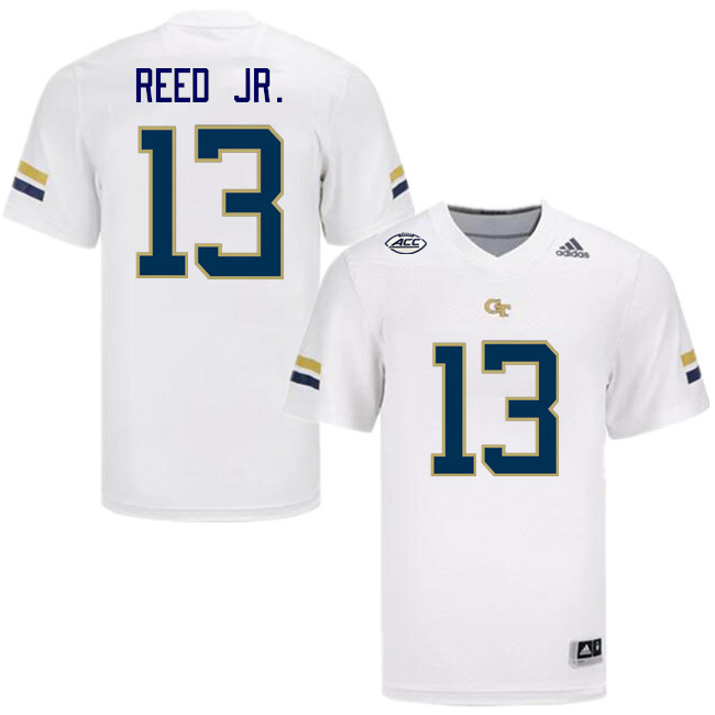 Men-Youth #13 Eric Reed Jr. Georgia Tech Yellow Jackets 2023 College Football Jerseys Stitched-White